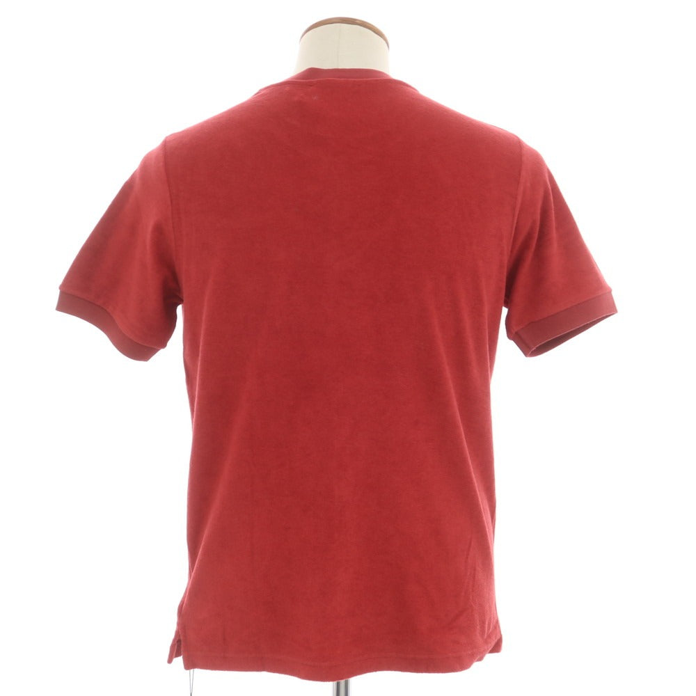 【新品】ザノーネ ZANONE コットン パイル クルーネック 半袖Tシャツ レッド【 46 】【 状態ランクN 】【 メンズ 】