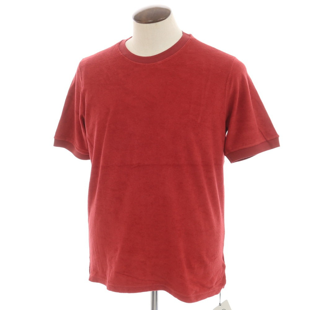 【新品】ザノーネ ZANONE コットン パイル クルーネック 半袖Tシャツ レッド【 50 】【 状態ランクN 】【 メンズ 】