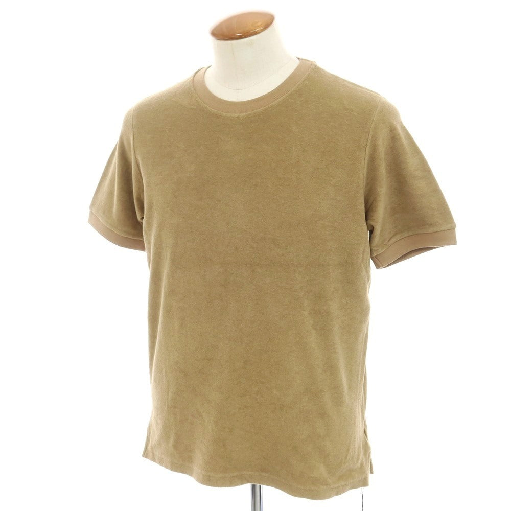 【中古】ザノーネ ZANONE コットン パイル クルーネック 半袖Tシャツ オーカー【 46 】【 状態ランクB 】【 メンズ 】