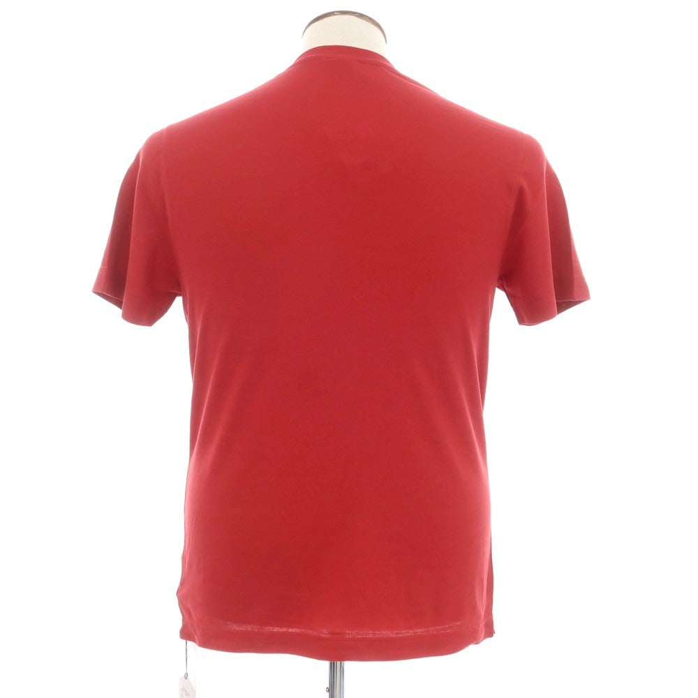 【新品】ザノーネ ZANONE アイスコットン クルーネック 半袖Tシャツ レッド【 48 】【 状態ランクN 】【 メンズ 】