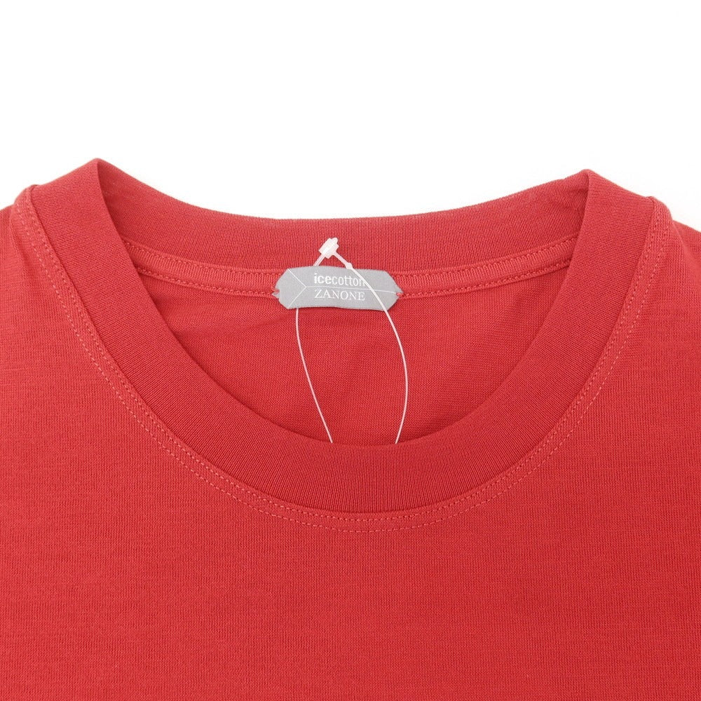 【新品】ザノーネ ZANONE アイスコットン クルーネック 半袖Tシャツ レッド【 48 】【 状態ランクN 】【 メンズ 】