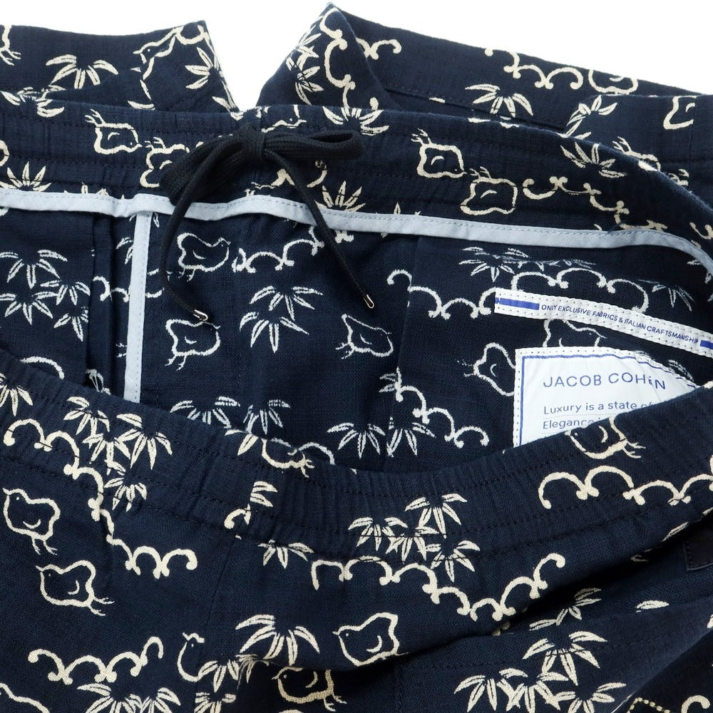 【新品】ヤコブコーエン JACOB COHEN GREGORY コットン ショートパンツ ネイビー【 XXL 】【 状態ランクN 】【 メンズ 】