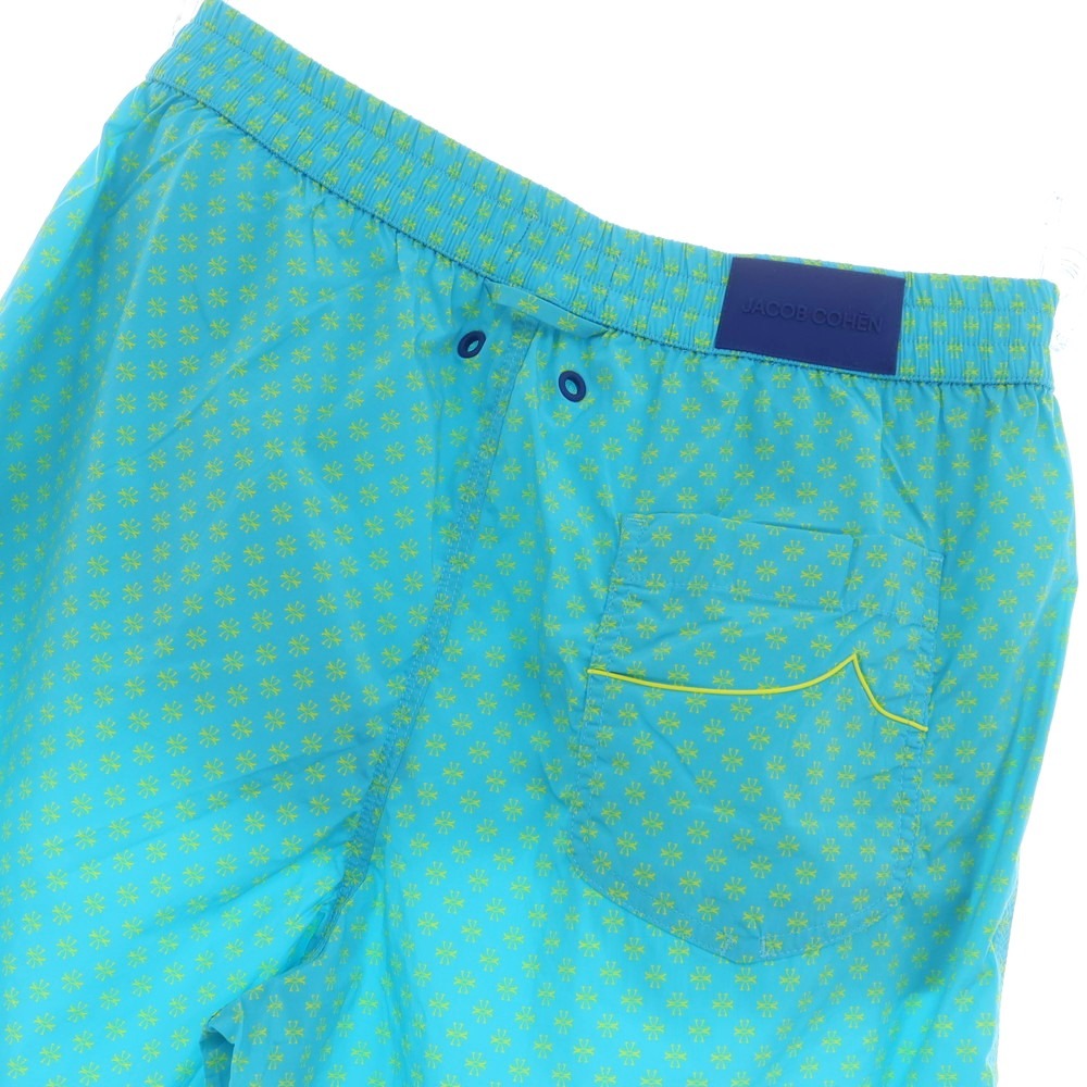 【新品】ヤコブコーエン JACOB COHEN スイムウェア 水着 ライトブルーxイエロー【 M 】【 状態ランクN 】【 メンズ 】