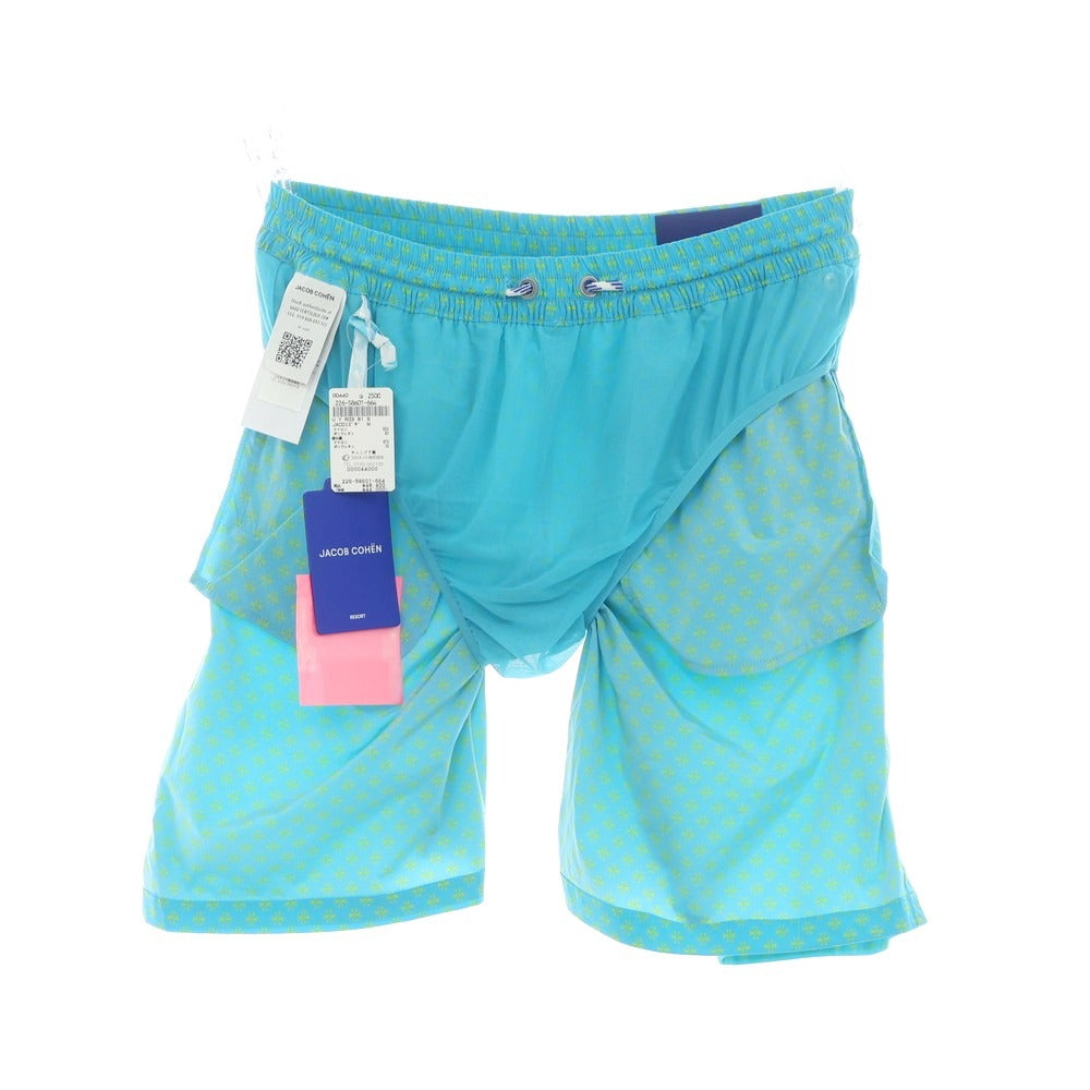 【新品】ヤコブコーエン JACOB COHEN スイムウェア 水着 ライトブルーxイエロー【 M 】【 状態ランクN 】【 メンズ 】