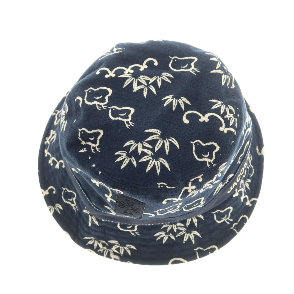 【新品】ヤコブコーエン JACOB COHEN コットン バケットハット ネイビー【 XL 】【 状態ランクN 】【 メンズ 】