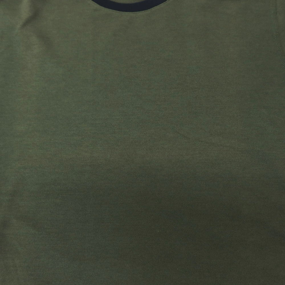 【新品アウトレット】ザノーネ ZANONE アイスコットン クルーネック 半袖Tシャツ ダークオリーブxダークネイビー【 46 】【 状態ランクN- 】【 メンズ 】