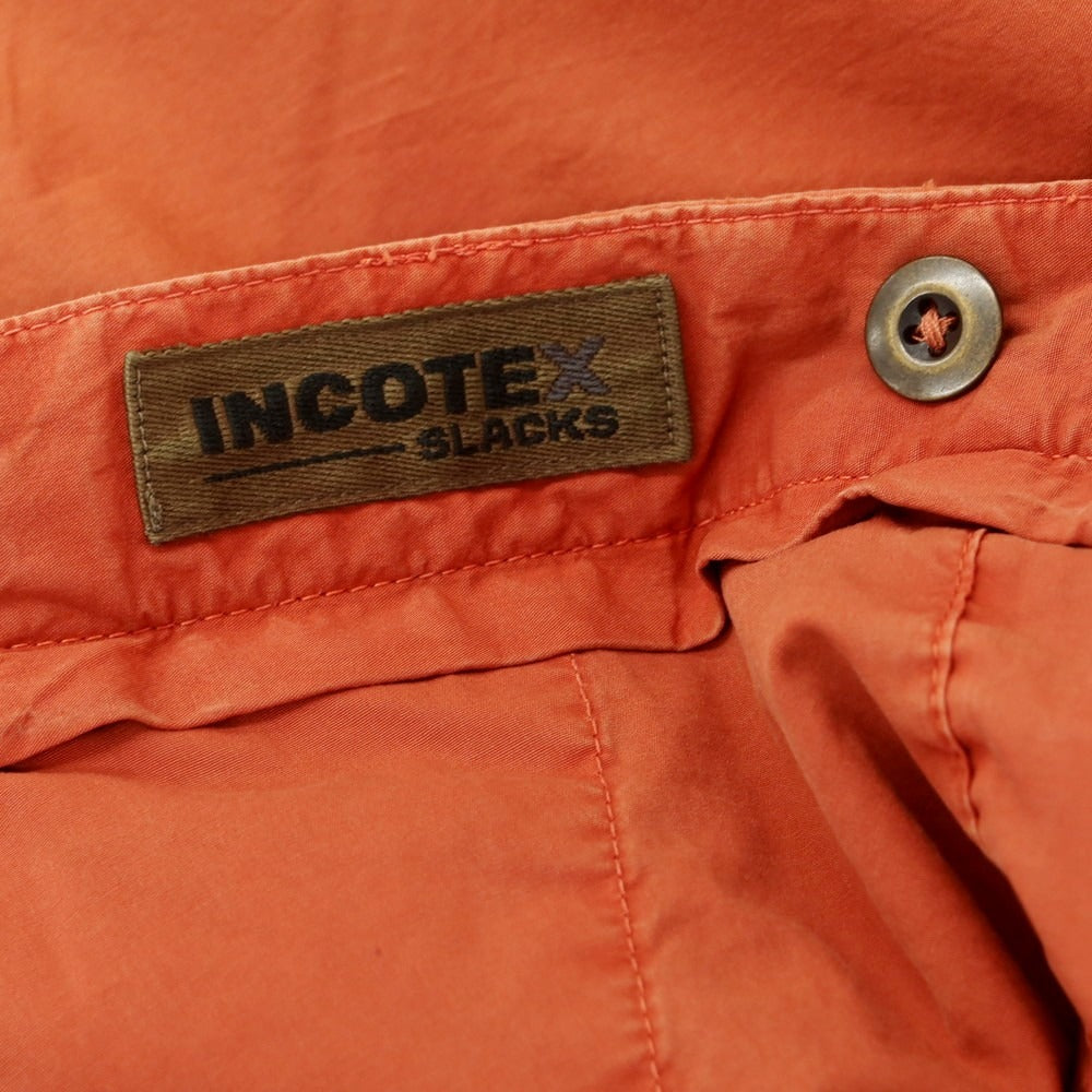 【新品アウトレット】インコテックス INCOTEX ストレッチ コットン イージーショートパンツ ダークオレンジ【 32 】【 状態ランクN- 】【 メンズ 】