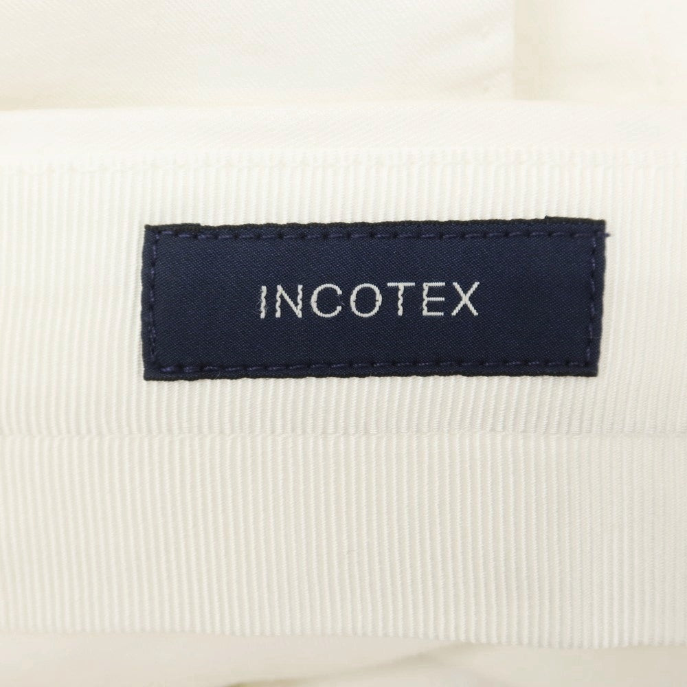 【新品アウトレット】インコテックス INCOTEX リネンコットン カジュアルスラックスパンツ ホワイト【 46 】【 状態ランクN- 】【 メンズ 】