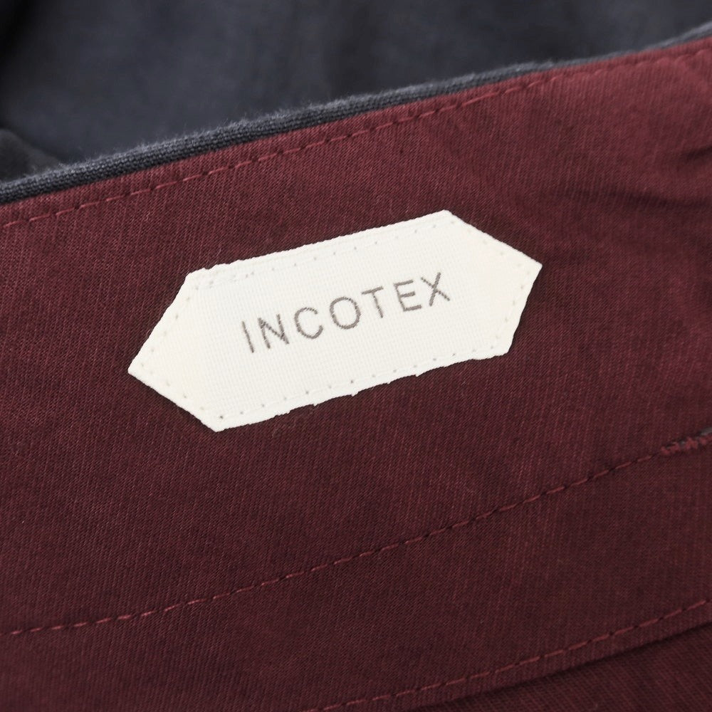 【新品】インコテックス INCOTEX リネン カジュアルスラックスパンツ ネイビー【 48 】【 状態ランクN 】【 メンズ 】