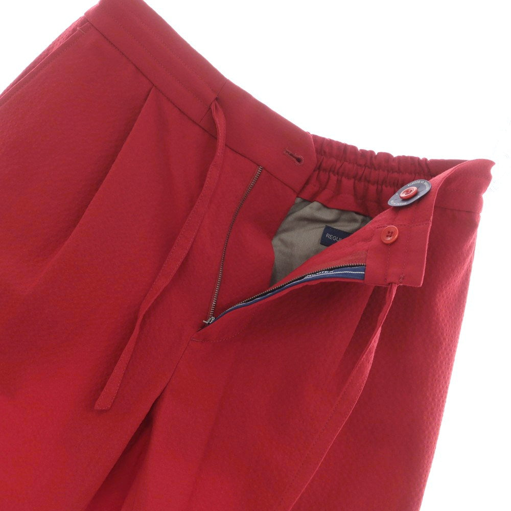【新品】インコテックス INCOTEX ストレッチ ポリエステルウール ショートパンツ レッド【 52 】【 状態ランクN 】【 メンズ 】