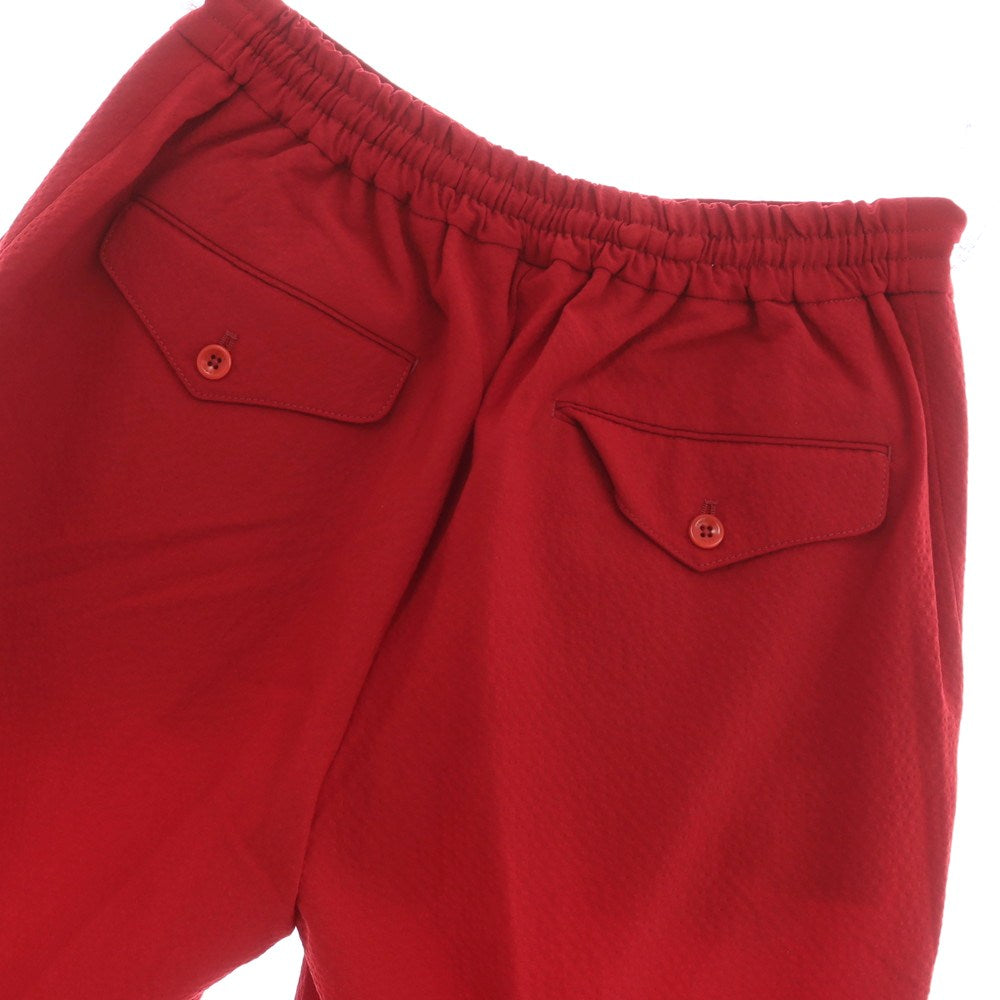 【新品】インコテックス INCOTEX ストレッチ ポリエステルウール ショートパンツ レッド【 52 】【 状態ランクN 】【 メンズ 】