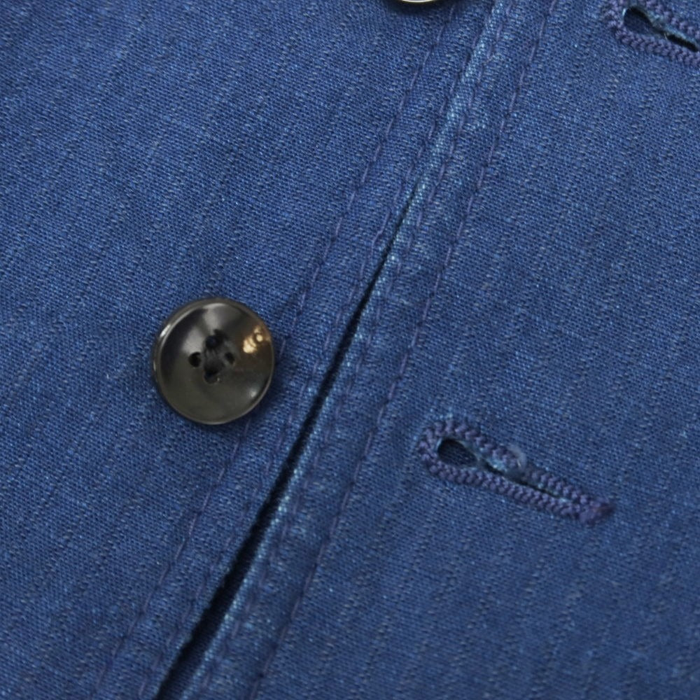 【中古】ラルディーニ LARDINI ストレッチコットン ジレ ベスト ライトネイビー【 46 】【 状態ランクB 】【 メンズ 】