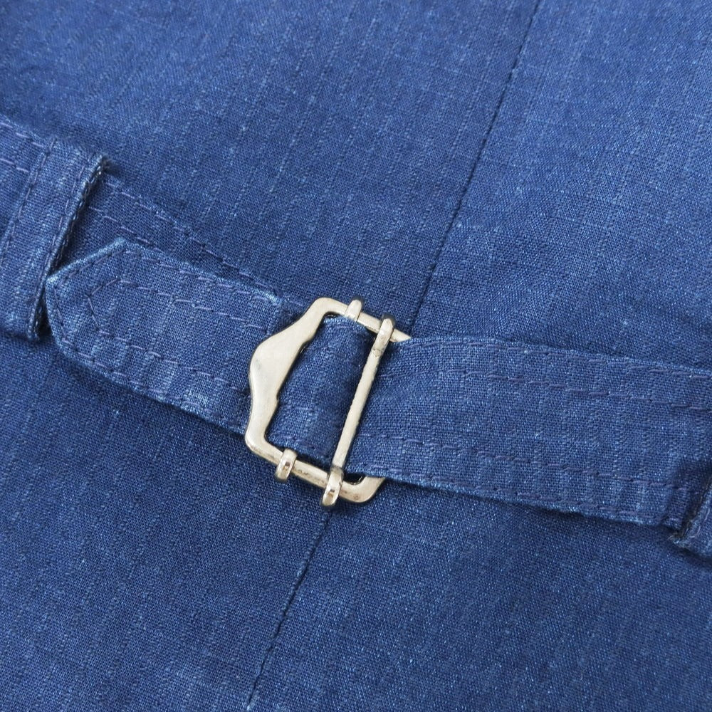 【中古】ラルディーニ LARDINI ストレッチコットン ジレ ベスト ライトネイビー【 46 】【 状態ランクB 】【 メンズ 】