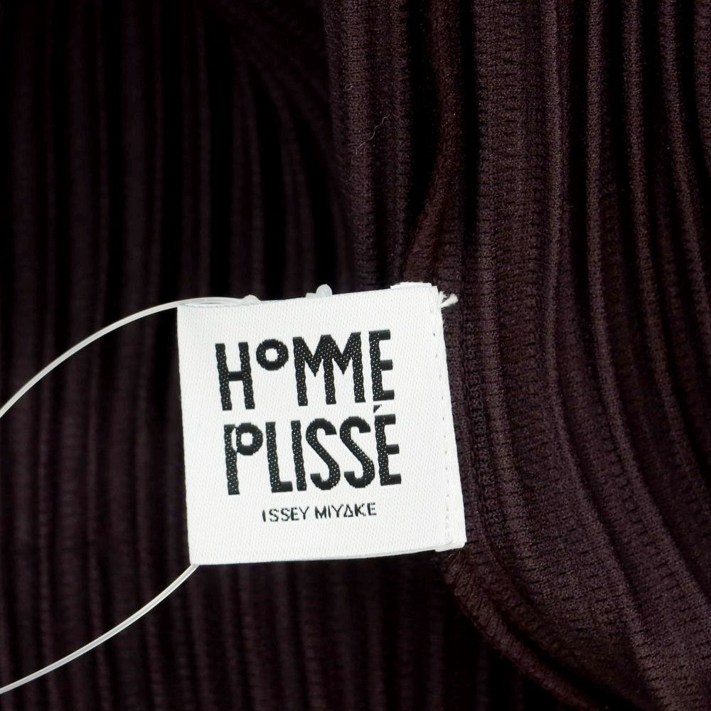 【中古】オム プリッセ イッセイミヤケ HOMME PLISSE ISSEY MIYAKE 2024年秋冬 プリーツ加工 プルオーバーパーカー ダークパープル【 表記なし(L位) 】【 状態ランクA 】【 メンズ 】