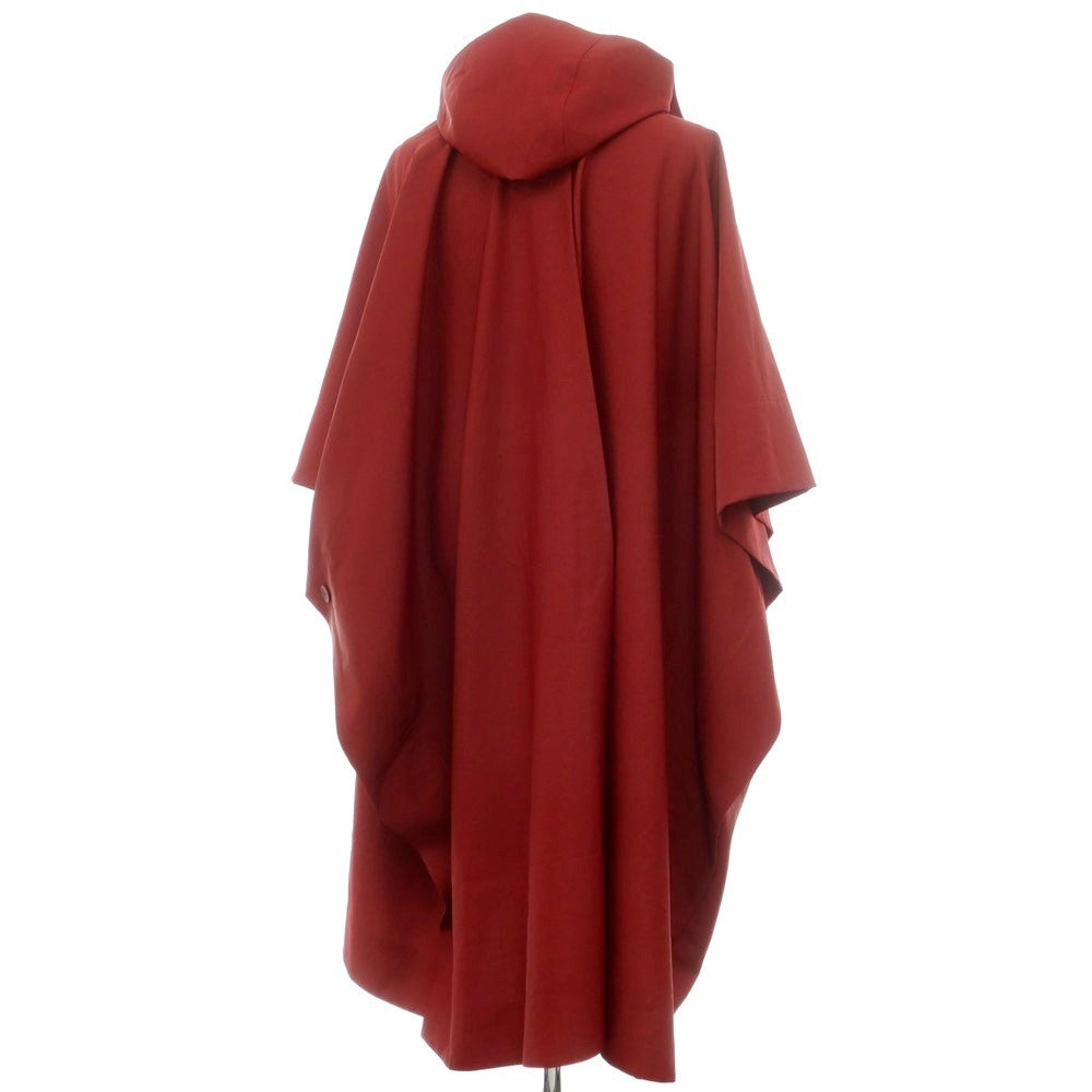 【中古】オム プリッセ イッセイミヤケ HOMME PLISSE ISSEY MIYAKE 2024年秋冬 ポリエステル系 ポンチョコート ワインレッド【 表記なし(L位) 】【 状態ランクA 】【 メンズ 】