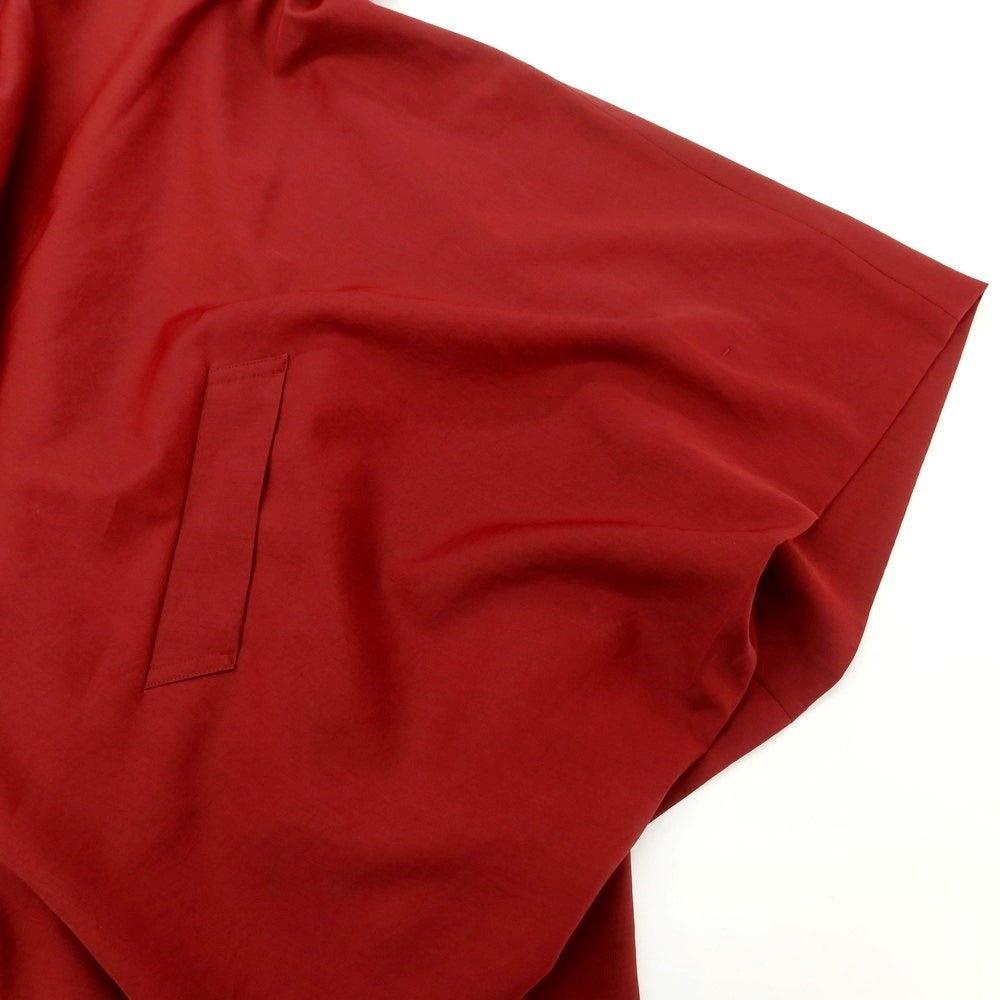 【中古】オム プリッセ イッセイミヤケ HOMME PLISSE ISSEY MIYAKE 2024年秋冬 ポリエステル系 ポンチョコート ワインレッド【 表記なし(L位) 】【 状態ランクA 】【 メンズ 】