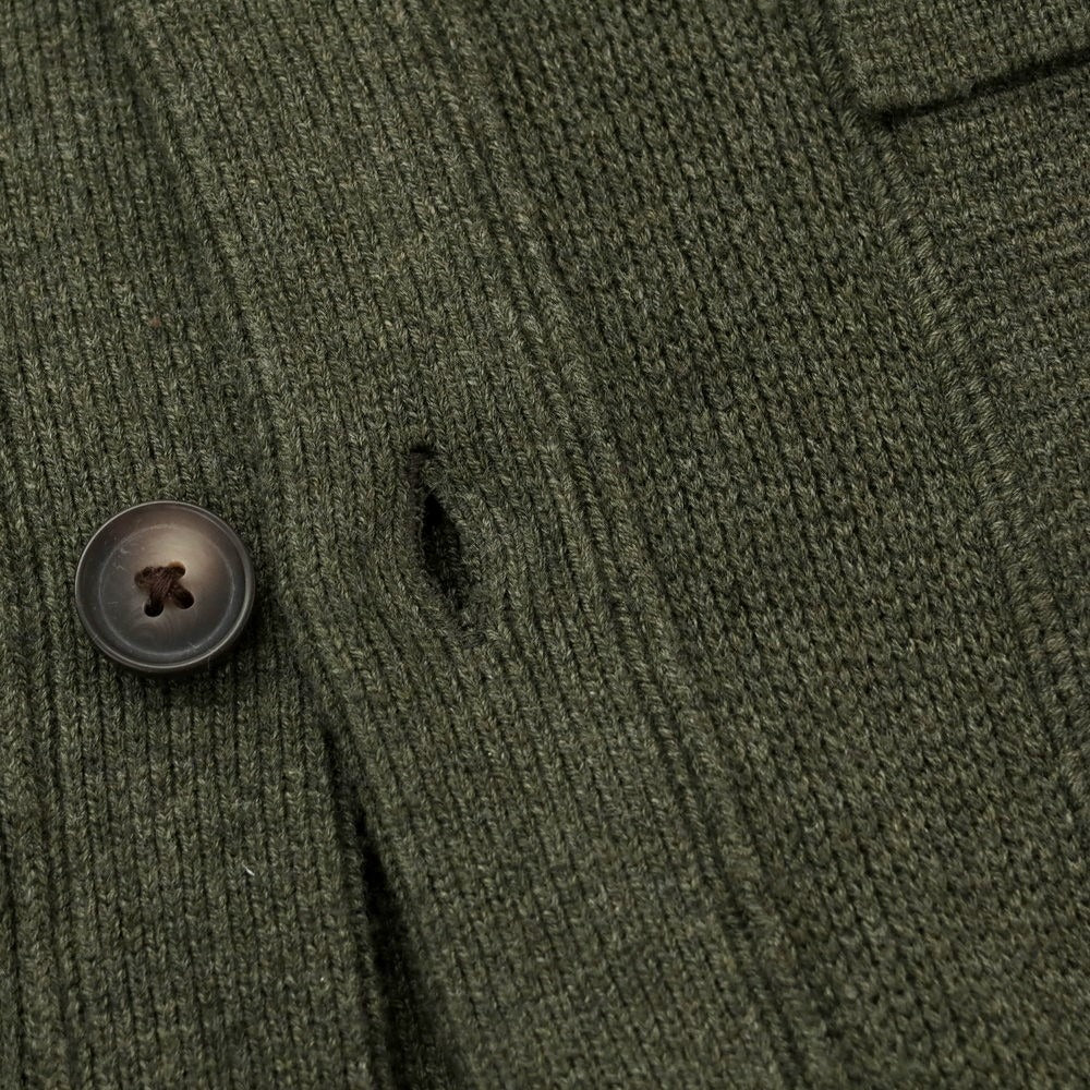 【中古】【未使用】バナナリパブリック Banana Republic コットンナイロン ニットブルゾン オリーブ【 L 】【 状態ランクS 】【 メンズ 】