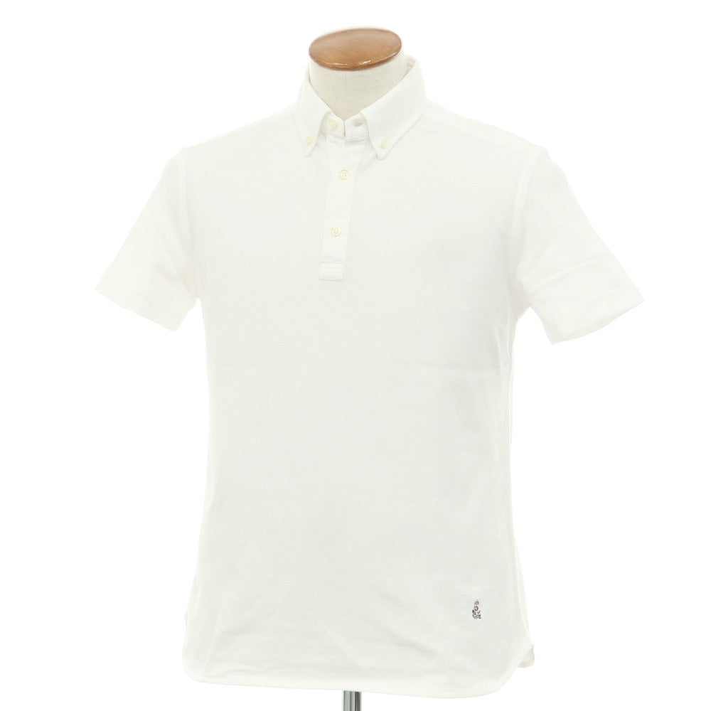 【SALE10%OFF/返品不可】【中古】ギローバー GUY ROVER コットン 半袖ポロシャツ ホワイト【 サイズM 】【 状態ランクC 】【 メンズ 】