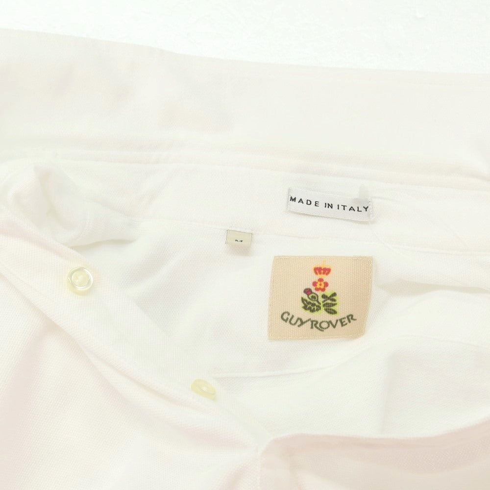 【SALE10%OFF/返品不可】【中古】ギローバー GUY ROVER コットン 半袖ポロシャツ ホワイト【 サイズM 】【 状態ランクC 】【 メンズ 】