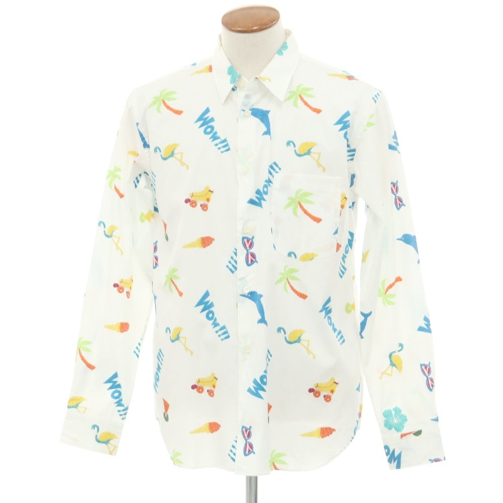 【中古】コムデギャルソンオムプリュス COMME des GARCONS HOMME PLUS 2024年春夏 コットン カジュアルシャツ ホワイト【 M 】【 状態ランクA 】【 メンズ 】