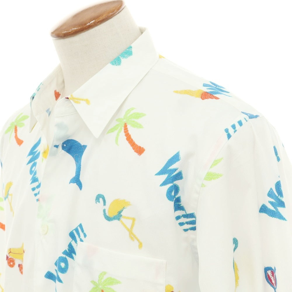 【中古】コムデギャルソンオムプリュス COMME des GARCONS HOMME PLUS 2024年春夏 コットン カジュアルシャツ ホワイト【 M 】【 状態ランクA 】【 メンズ 】