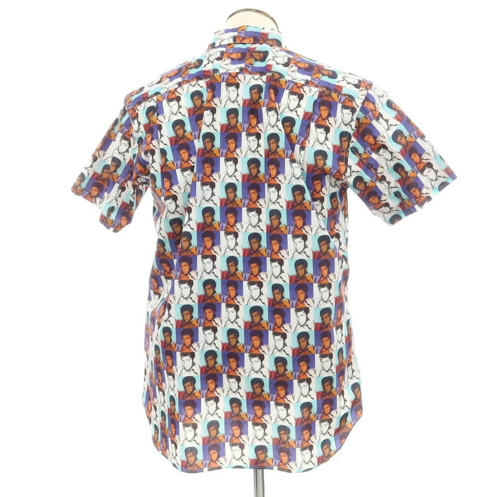 【中古】コムデギャルソンシャツ COMME des GARCONS SHIRT × Andy Warhol 2024年春夏 コットン 半袖シャツ ホワイト系【 L 】【 状態ランクA 】【 メンズ 】