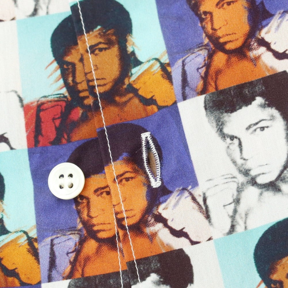 【中古】コムデギャルソンシャツ COMME des GARCONS SHIRT × Andy Warhol 2024年春夏 コットン 半袖シャツ ホワイト系【 L 】【 状態ランクA 】【 メンズ 】
