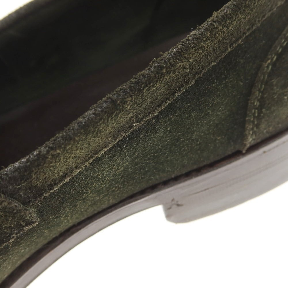 【中古】アルミニ Almini スエード ローファー ダークグリーン【 7 】【 状態ランクB 】【 メンズ 】