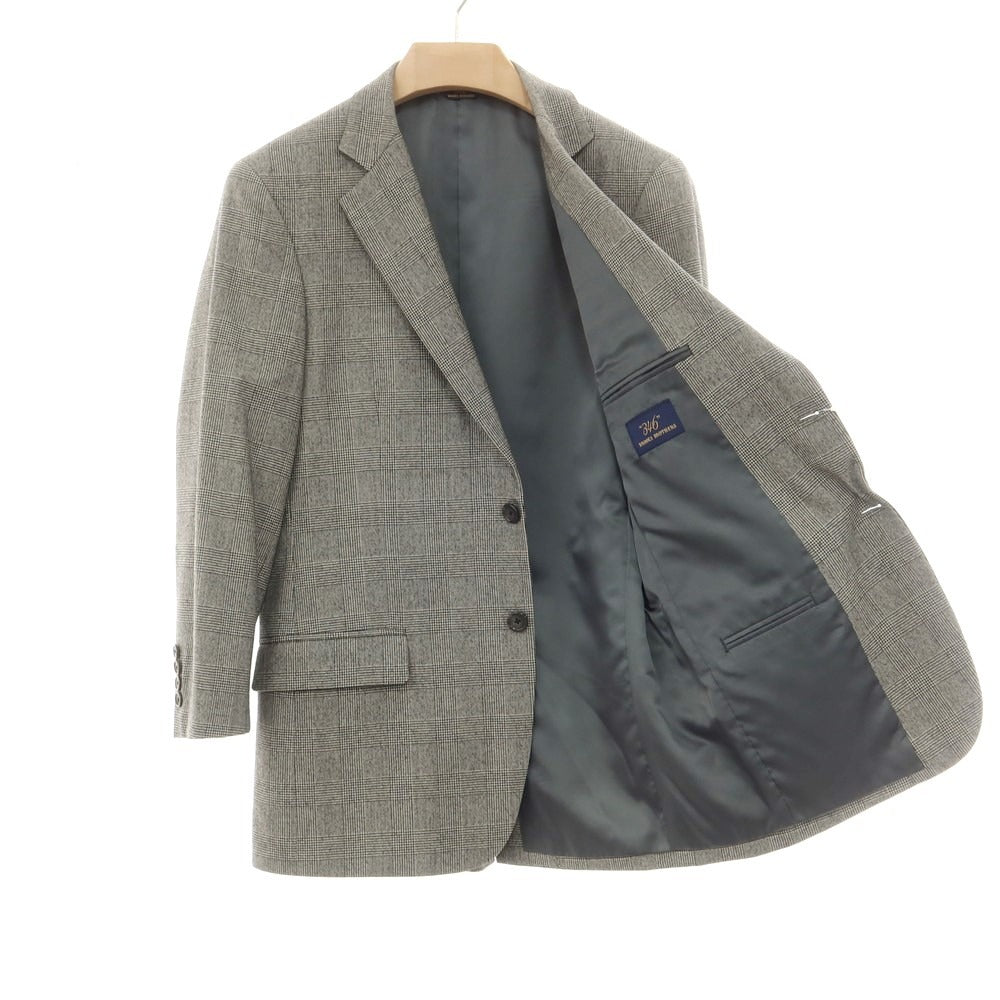 【中古】ブルックスブラザーズ Brooks Brothers ウール グレンチェック 2つボタンスーツ ブラックxホワイト【 38SHT 32W 】【 状態ランクB 】【 メンズ 】