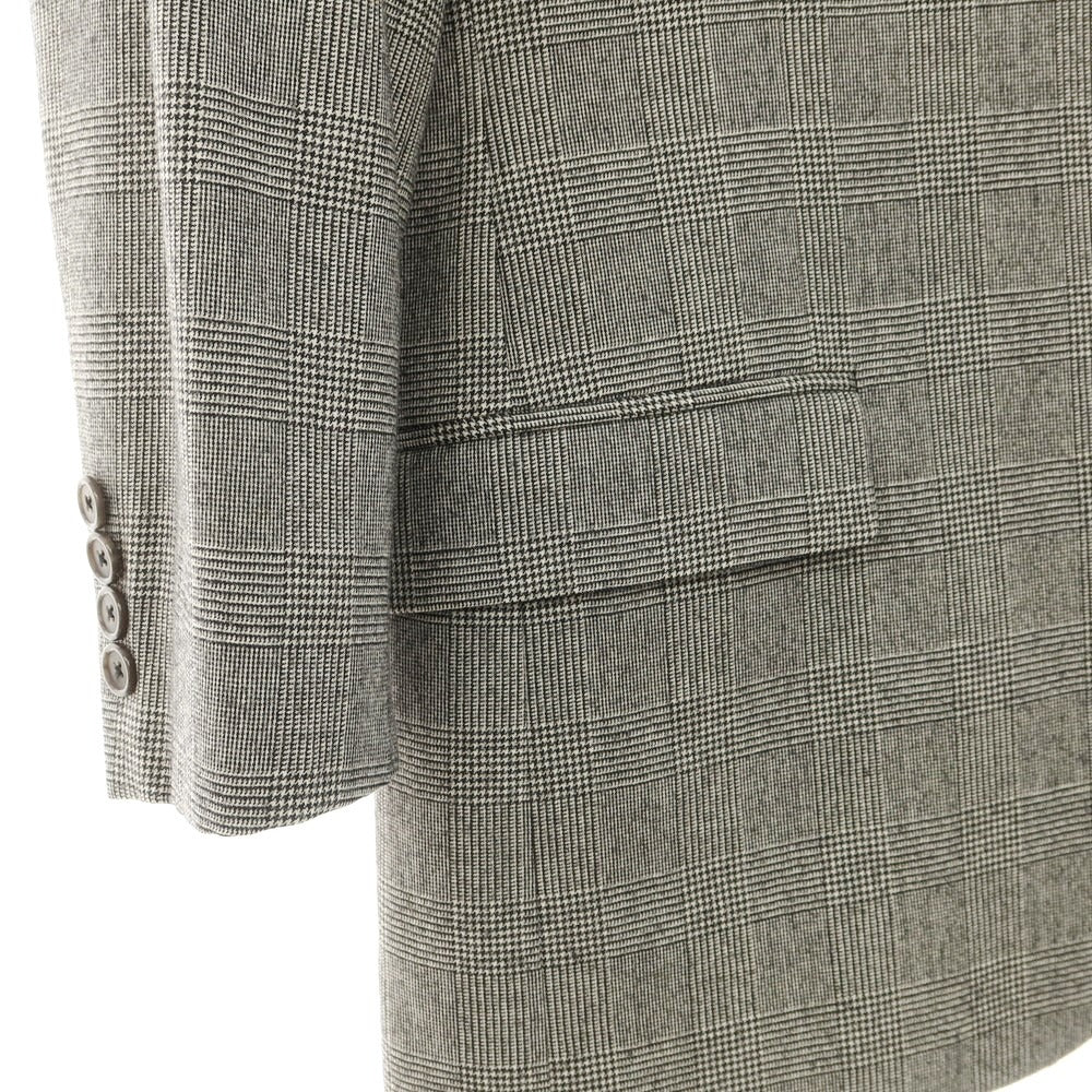 【中古】ブルックスブラザーズ Brooks Brothers ウール グレンチェック 2つボタンスーツ ブラックxホワイト【 38SHT 32W 】【 状態ランクB 】【 メンズ 】