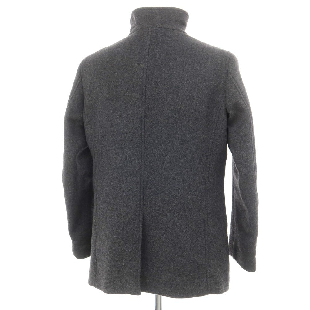 【中古】ア デイ イン ザ ライフ ユナイテッドアローズ a day in the life united arrows ウールレーヨン スタンドカラーコート グレー【 XL 】【 状態ランクC 】【 メンズ 】