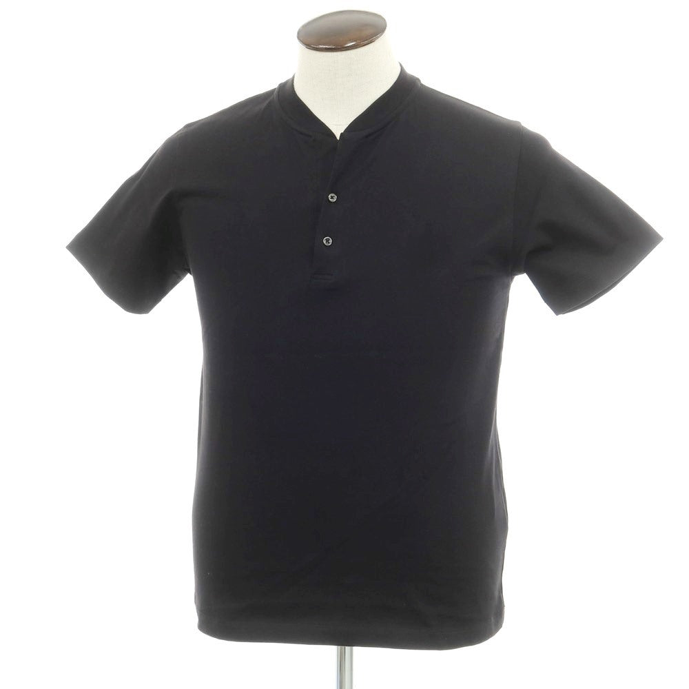 【中古】ビューティアンドユースユナイテッドアローズ BEAUTY&YOUTH UNITED ARROWS コットン ヘンリ―ネック 半袖Tシャツ ブラック【 L 】【 状態ランクB 】【 メンズ 】