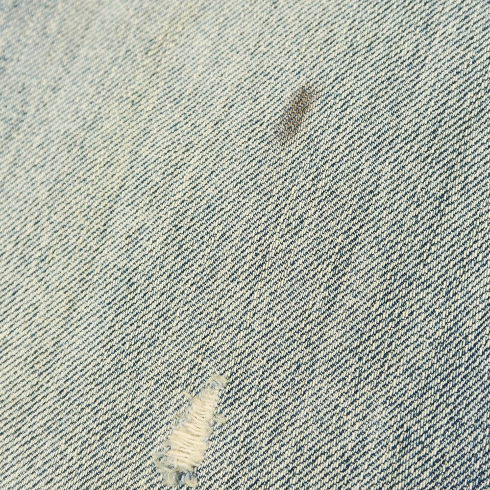 【中古】【未使用】デニムアンドサプライ ラルフローレン DENIM & SUPPLY Ralph Lauren クラッシュ加工 ジーンズ デニムパンツ ブルー【 33 】【 状態ランクS 】【 メンズ 】