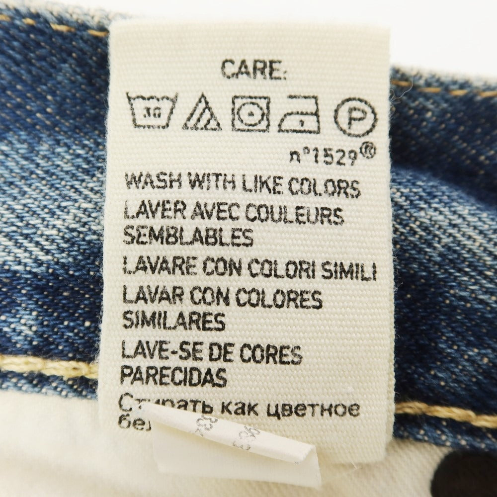 【中古】【未使用】デニムアンドサプライ ラルフローレン DENIM & SUPPLY Ralph Lauren クラッシュ加工 ジーンズ デニムパンツ ブルー【 33 】【 状態ランクS 】【 メンズ 】
