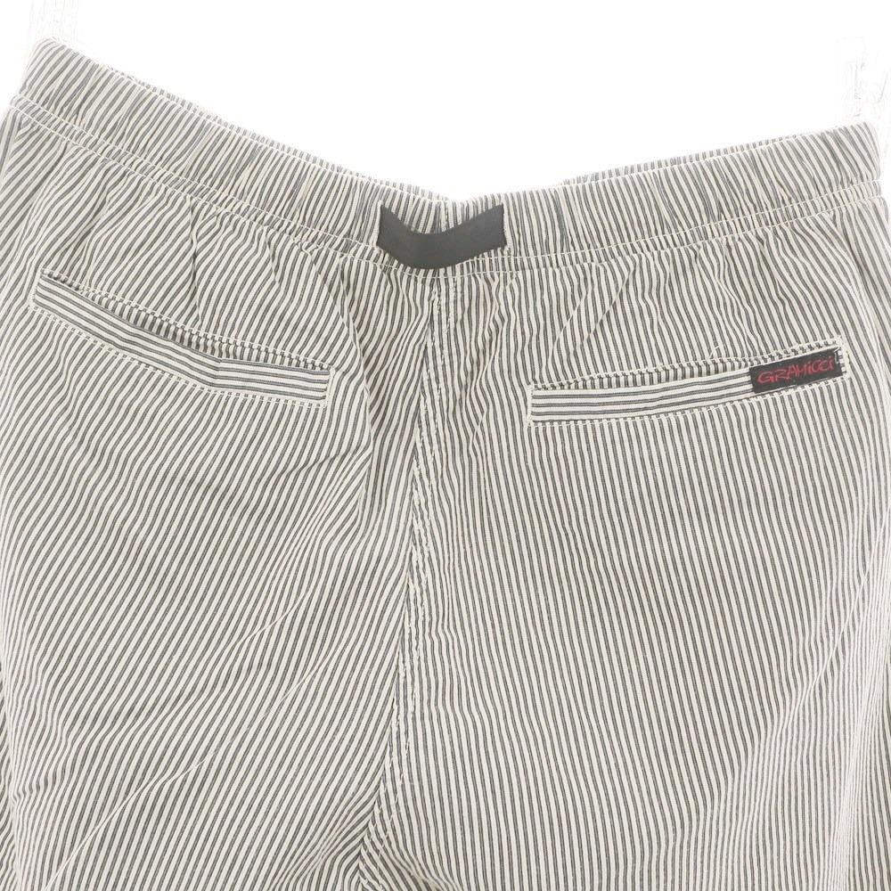 【中古】グラミチ Gramicci ストライプ ショートパンツ ネイビーxオフホワイト【 XL 】【 状態ランクB 】【 メンズ 】