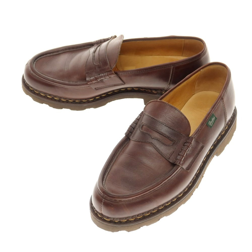 【中古】パラブーツ Paraboot REIMS ランス リスレザー ローファー ブラウン【 8 1/2F 】【 状態ランクB 】【 メンズ