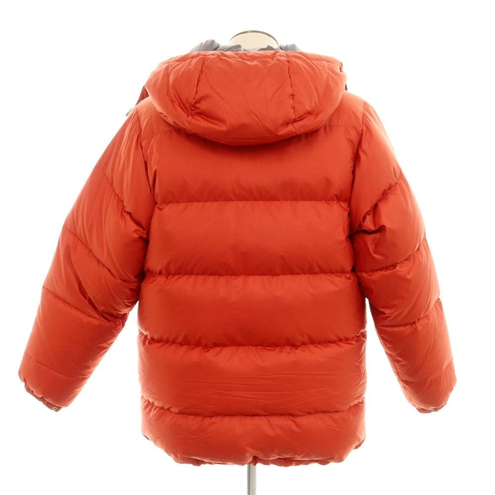【中古】ビームスプラス BEAMS PLUS ナイロン フーデッド ダウンジャケット レッドオレンジ【 L 】【 状態ランクB 】【 メンズ 】