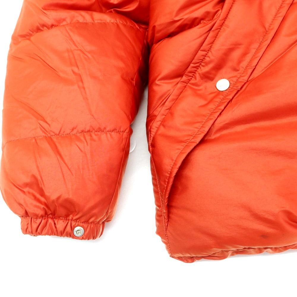 【中古】ビームスプラス BEAMS PLUS ナイロン フーデッド ダウンジャケット レッドオレンジ【 L 】【 状態ランクB 】【 メンズ 】