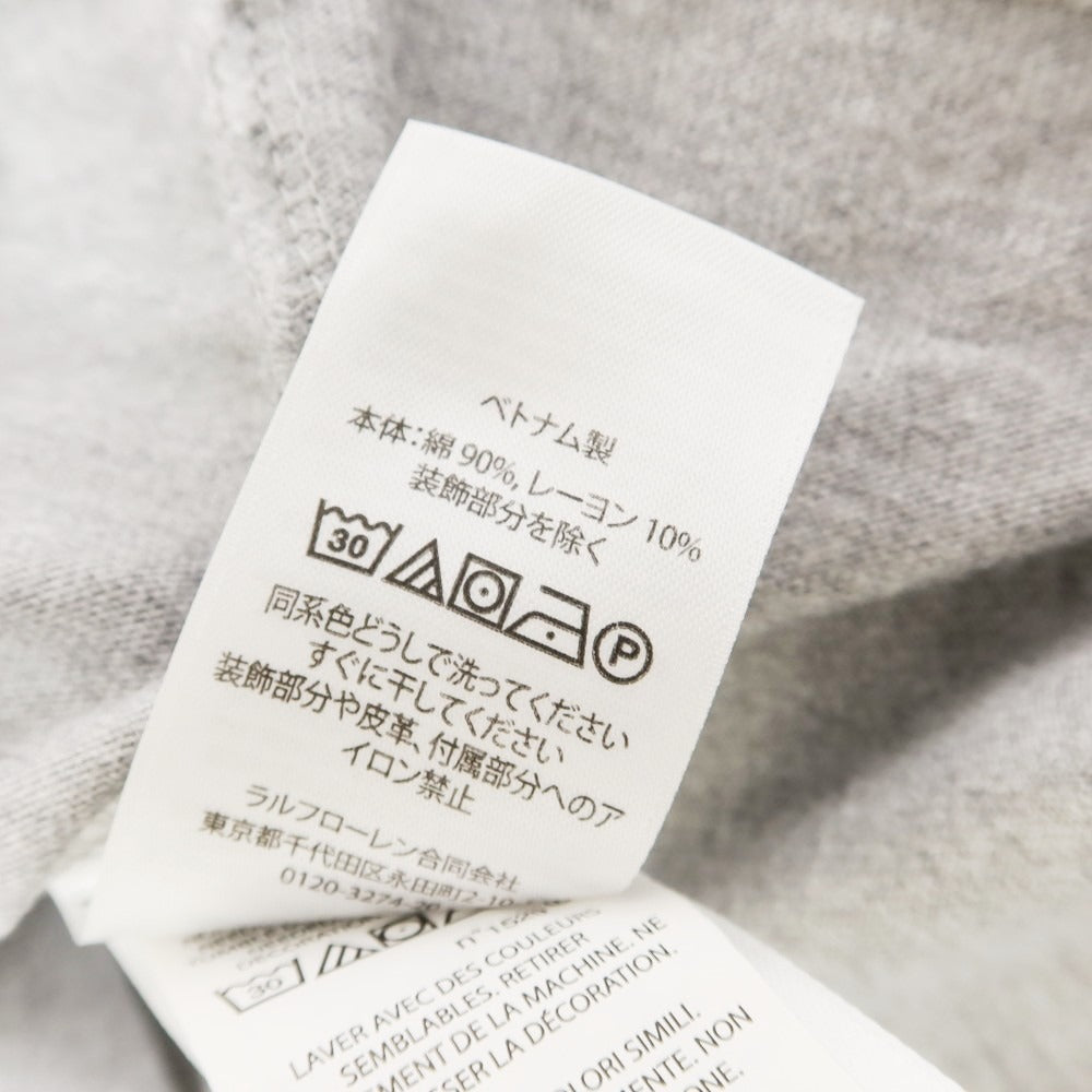 【中古】ポロ ラルフローレン Polo Ralph Lauren × BEAMS コットンレーヨン クルーネック 半袖Tシャツ ライトグレー【 L 】【 状態ランクB 】【 メンズ 】