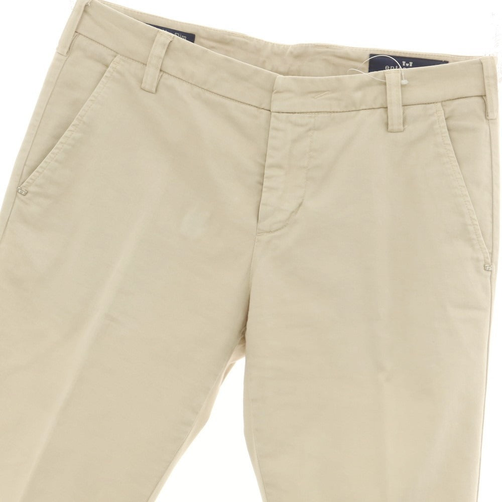 【SALE10%OFF/返品不可】【中古】アントレアミ ENTRE AMIS ストレッチ コットン カジュアルスラックスパンツ ベージュ【 サイズ30 】【 状態ランクC 】【 メンズ 】