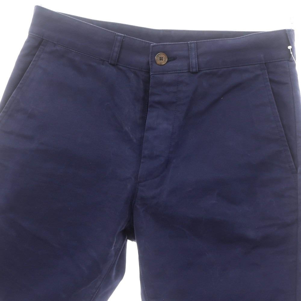 【中古】メゾンキツネ MAISON KITSUNE ツイルコットン ショートパンツ ネイビー【 28 】【 状態ランクC 】【 メンズ 】