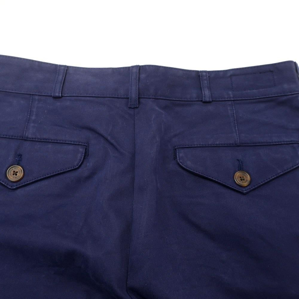 【中古】メゾンキツネ MAISON KITSUNE ツイルコットン ショートパンツ ネイビー【 28 】【 状態ランクC 】【 メンズ 】