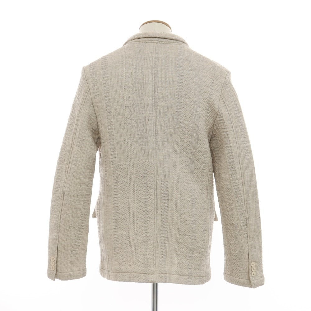 【中古】シーオール SEEALL コットン系 ショールカラー ニットジャケット グレージュ【 記載なし (M位) 】【 状態ランクA 】【 メンズ 】