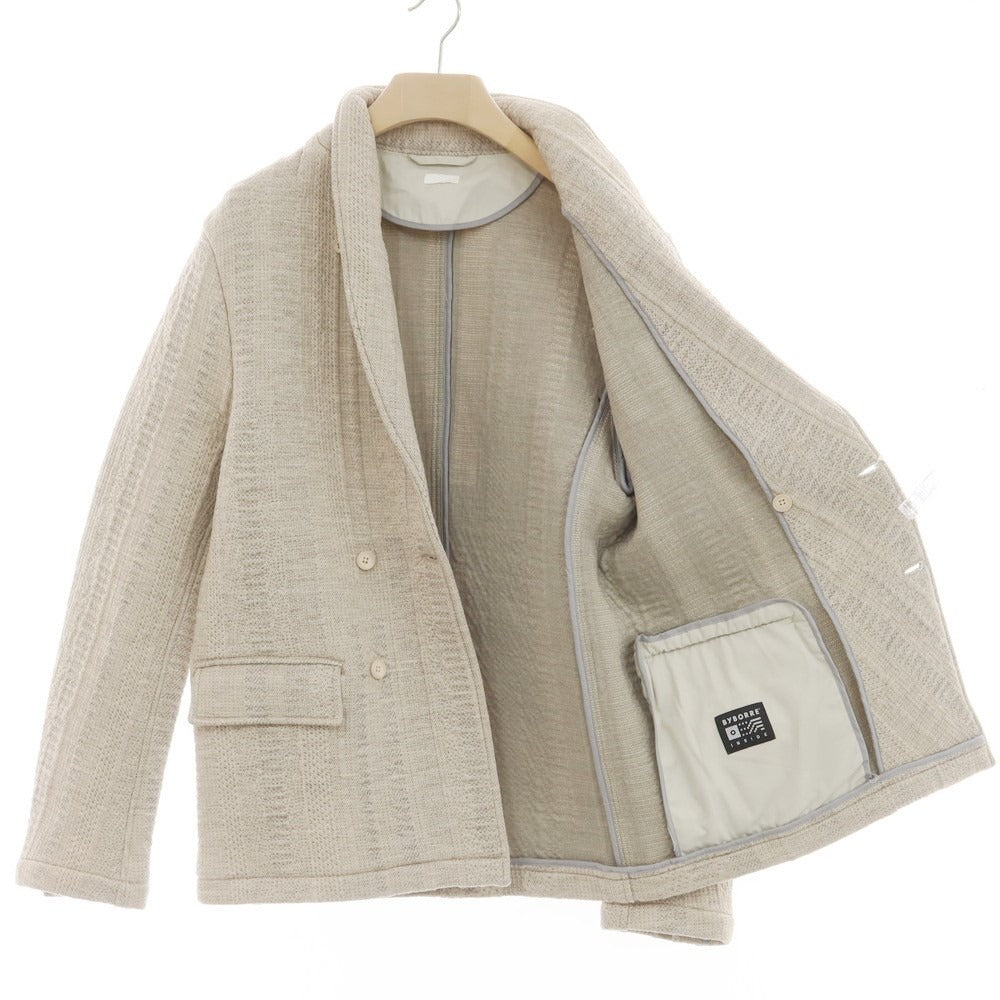 【中古】シーオール SEEALL コットン系 ショールカラー ニットジャケット グレージュ【 記載なし (M位) 】【 状態ランクA 】【 メンズ 】