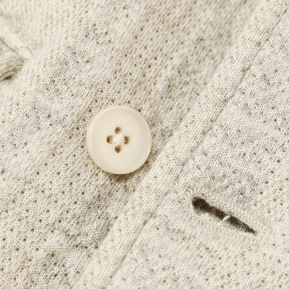 【中古】シーオール SEEALL コットン系 ショールカラー ニットジャケット グレージュ【 記載なし (M位) 】【 状態ランクA 】【 メンズ 】