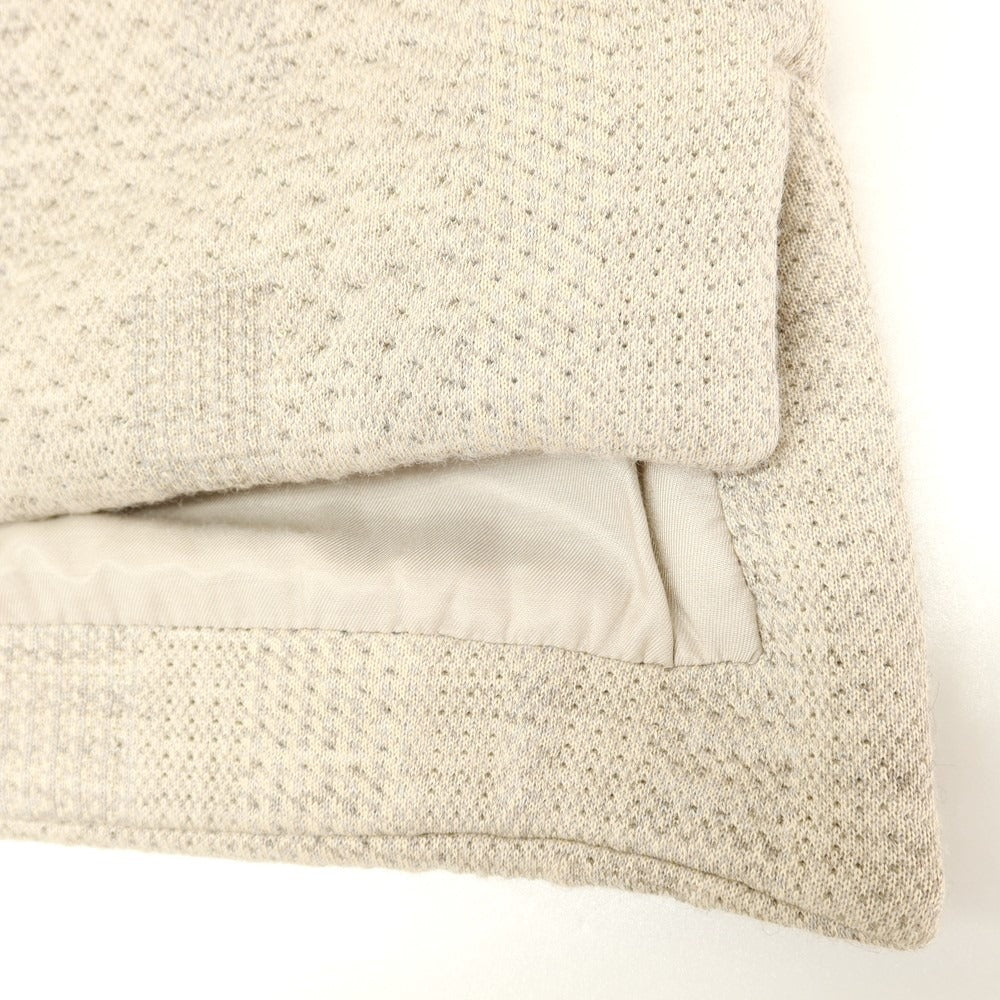 【中古】シーオール SEEALL コットン系 2way プルオーバー ニットジャケット ベージュxライトグレー【 38(紙タグ参照) 】【 状態ランクA 】【 メンズ 】