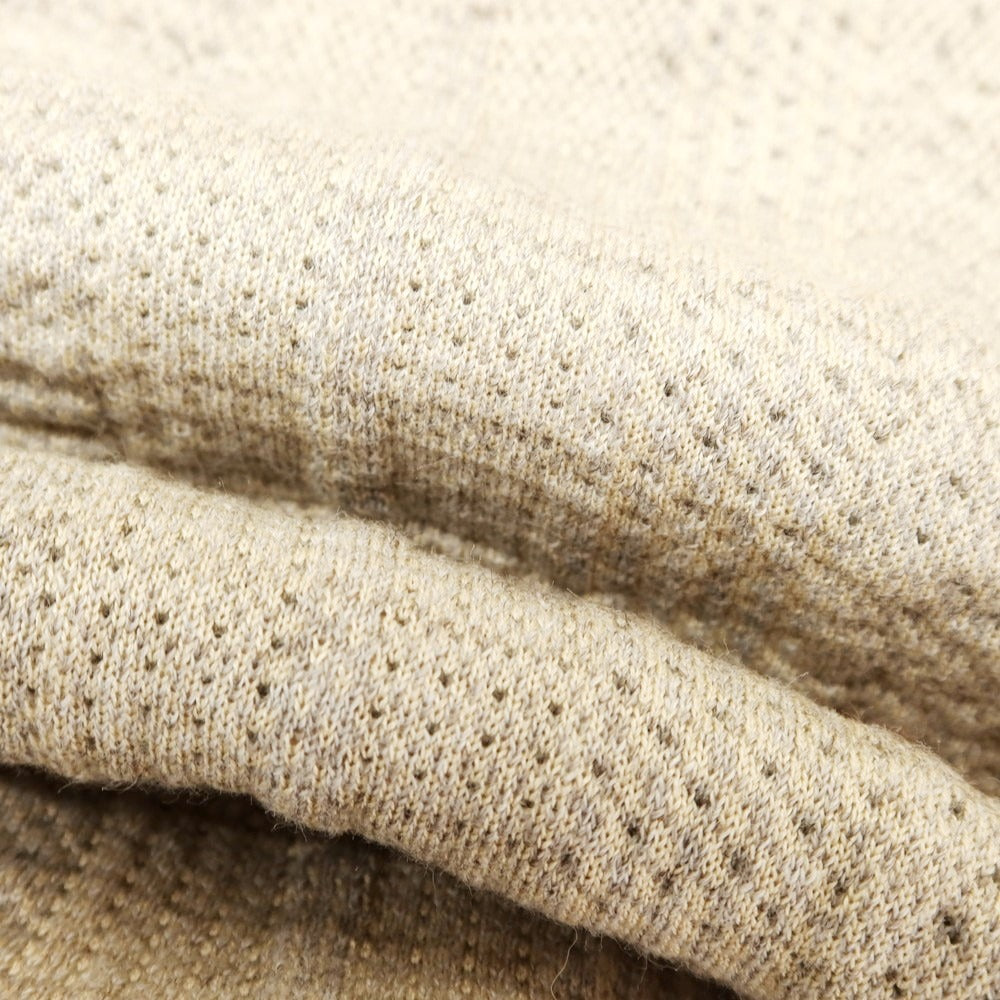 【中古】シーオール SEEALL コットン系 2way プルオーバー ニットジャケット ベージュxライトグレー【 38(紙タグ参照) 】【 状態ランクA 】【 メンズ 】