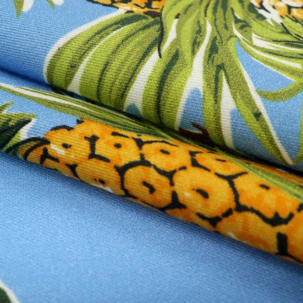 【中古】シーワード& スターン seaward&stearn コットンシルク ポケットチーフ ライトブルーxブラウン【 状態ランクB 】【 メンズ 】