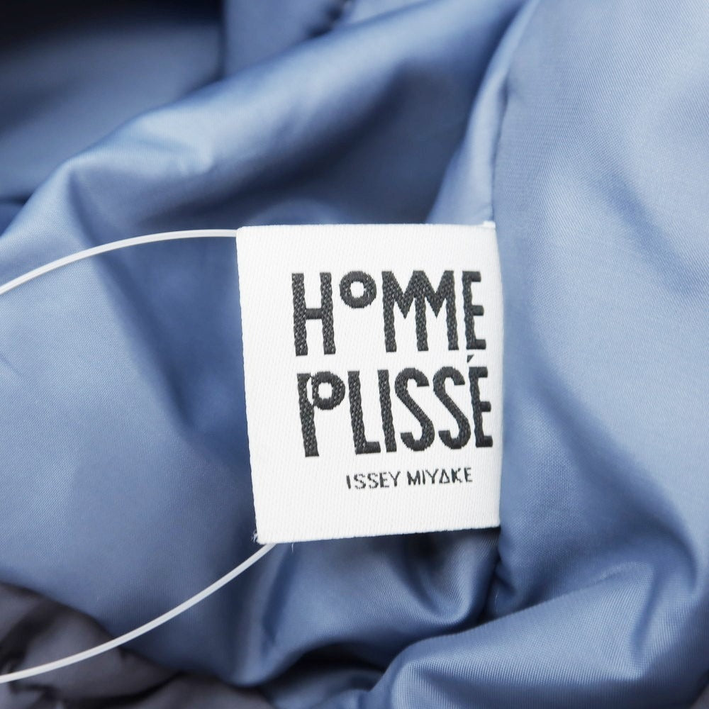 【中古】オム プリッセ イッセイミヤケ HOMME PLISSE ISSEY MIYAKE 2024年秋冬 フーデッド 中綿ブルゾン グレーブルー【 表記なし(L位) 】【 状態ランクA 】【 メンズ 】
