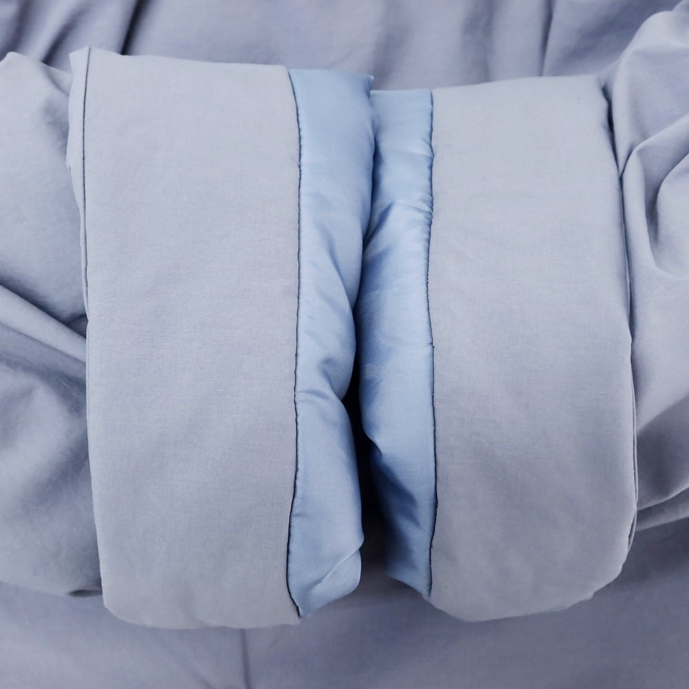 【中古】オム プリッセ イッセイミヤケ HOMME PLISSE ISSEY MIYAKE 2024年秋冬 フーデッド 中綿ブルゾン グレーブルー【 表記なし(L位) 】【 状態ランクA 】【 メンズ 】